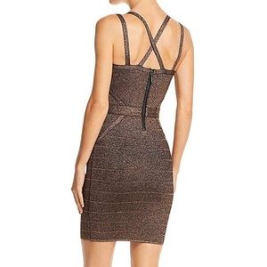 Guess metallic body-con dress